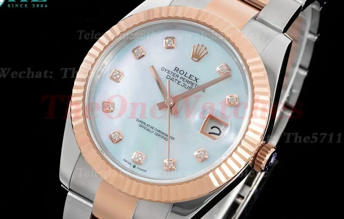 Datejust 126331 41mm Oyster 904L SS RG Mop Dia King VR3235