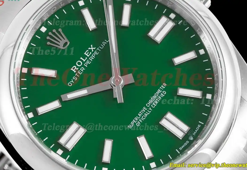 Oyster Perpetual 124300 41mm SS SS Green EWF A3230