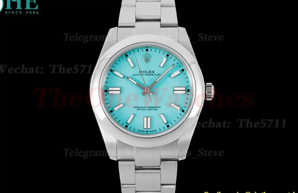 Oyster Perpetual 124300 41mm SS SS Tiffany Blue Dial OWF VR3230