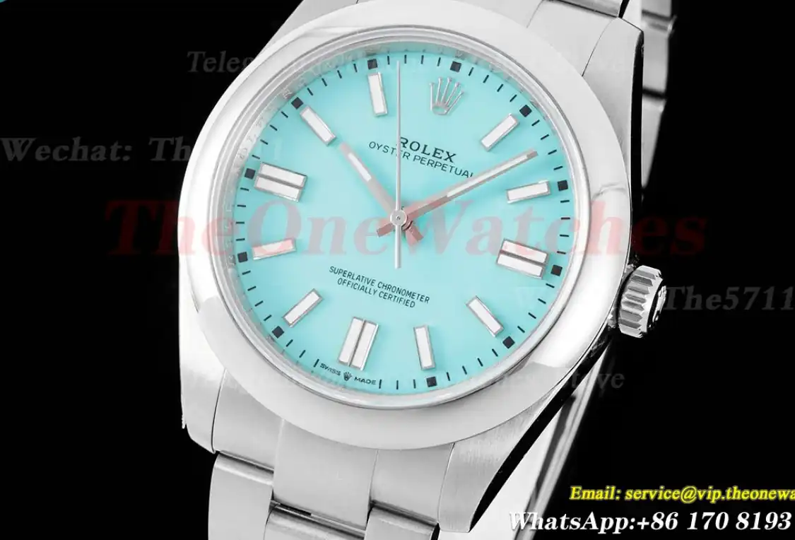 Oyster Perpetual 124300 41mm SS SS Tiffany Blue Dial OWF VR3230