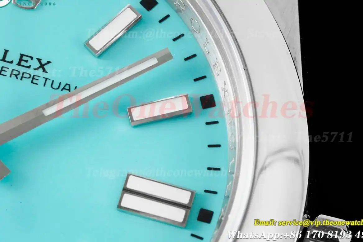 Oyster Perpetual 124300 41mm SS SS Tiffany Blue Dial OWF VR3230