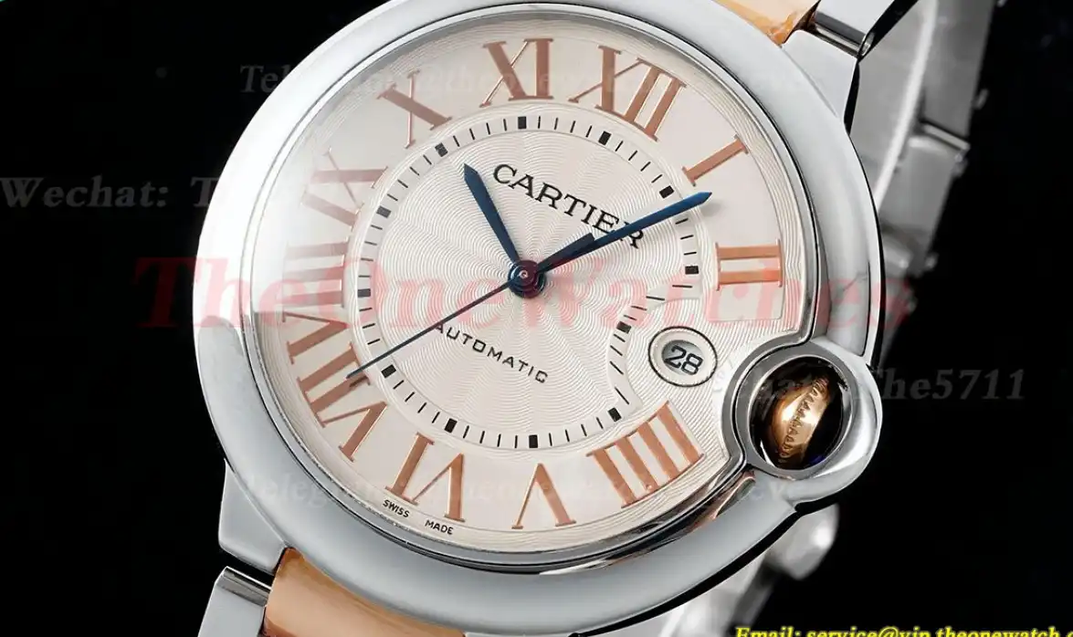 Ballon Bleu De Cartier 42mm RG SS White Dial AF A2824