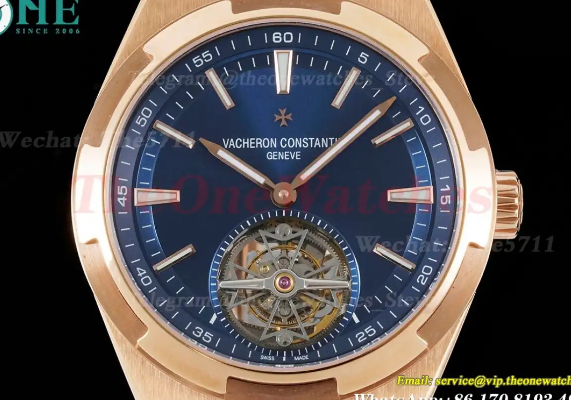 Overseas ref 6000V RG LE Blue Stk BBR Tourbillon