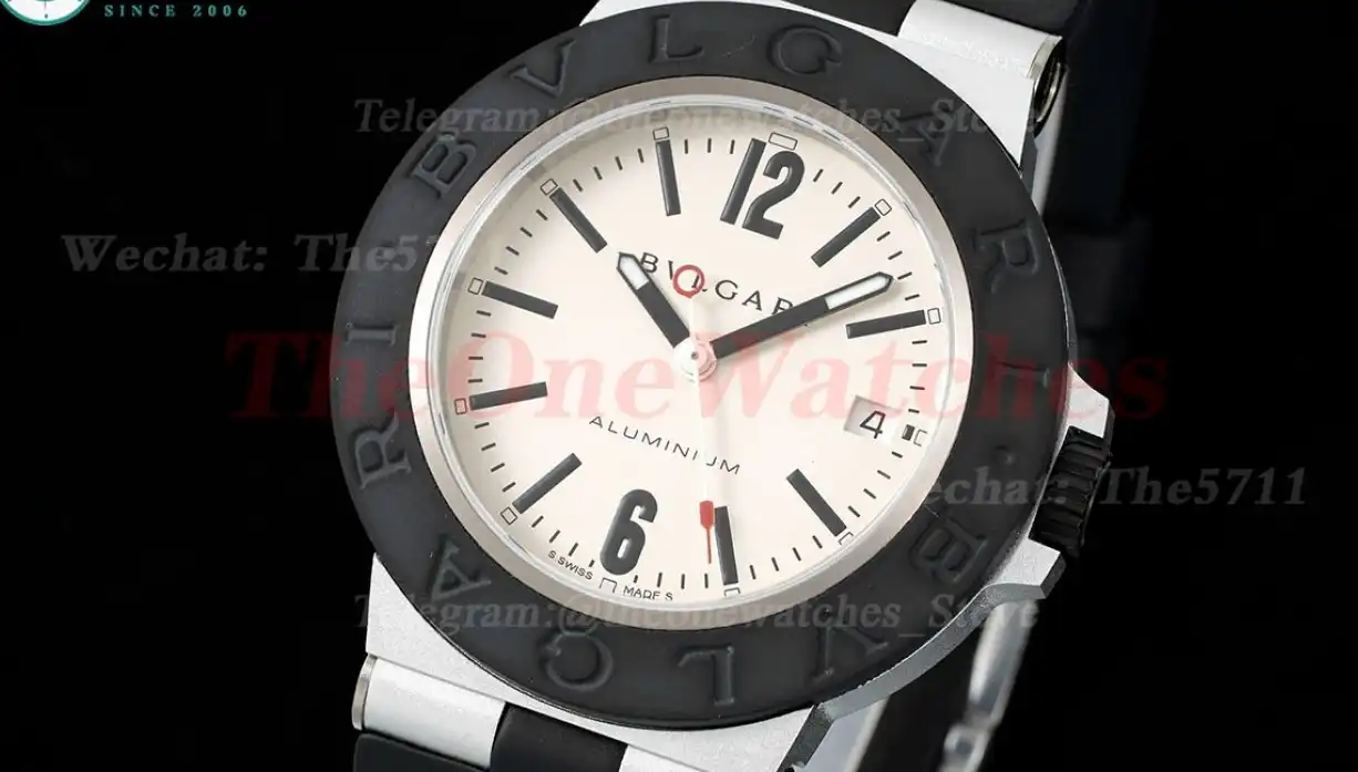 Bvlgari 103382 40mm Aluminum RU Cream dial BVF A2892