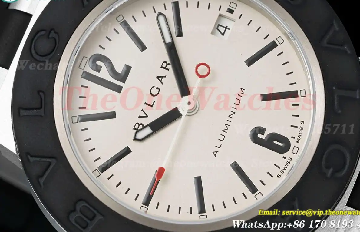 Bvlgari 103382 40mm Aluminum RU Cream dial BVF A2892