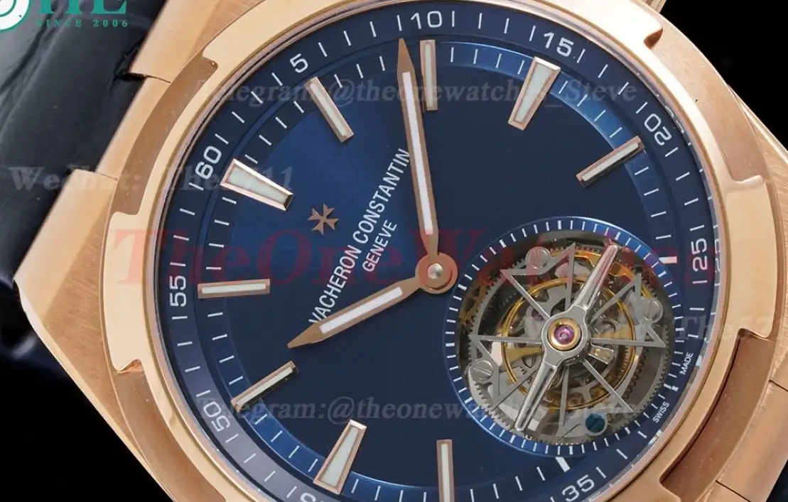 Overseas ref 6000V RG LE Blue Stk BBR Tourbillon