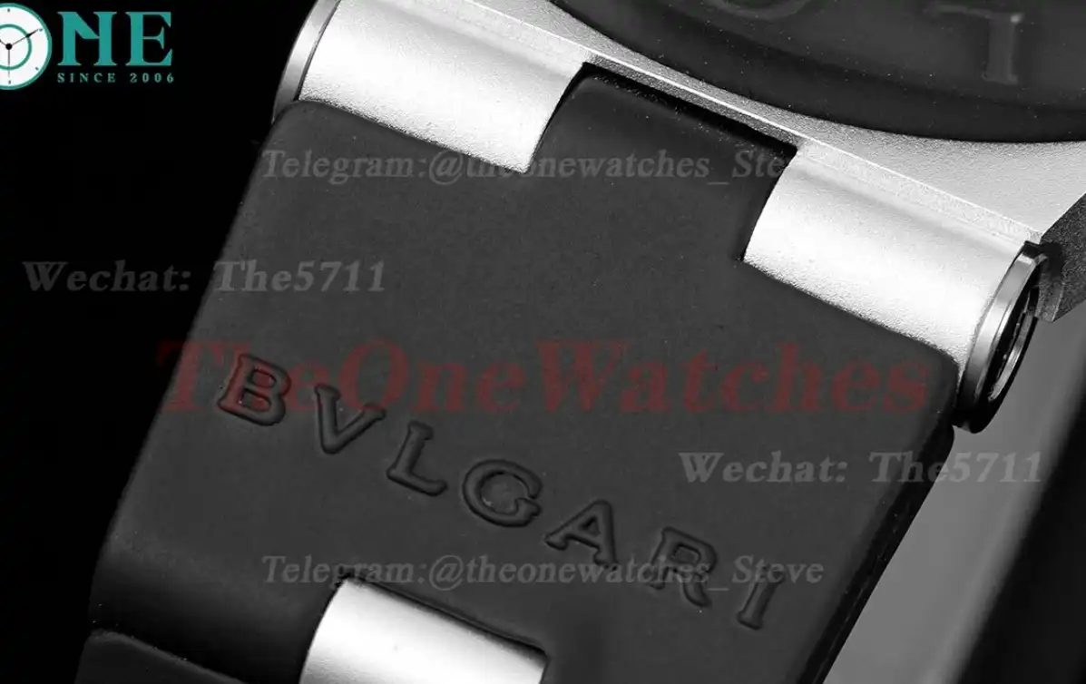 Bvlgari 103445 40mm Aluminum RU Black dial BVF A2892