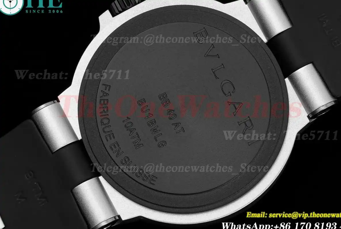 Bvlgari 103445 40mm Aluminum RU Black dial BVF A2892