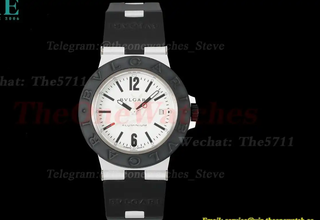 Bvlgari 103539 40mm Aluminum RU White dial BVF A2892