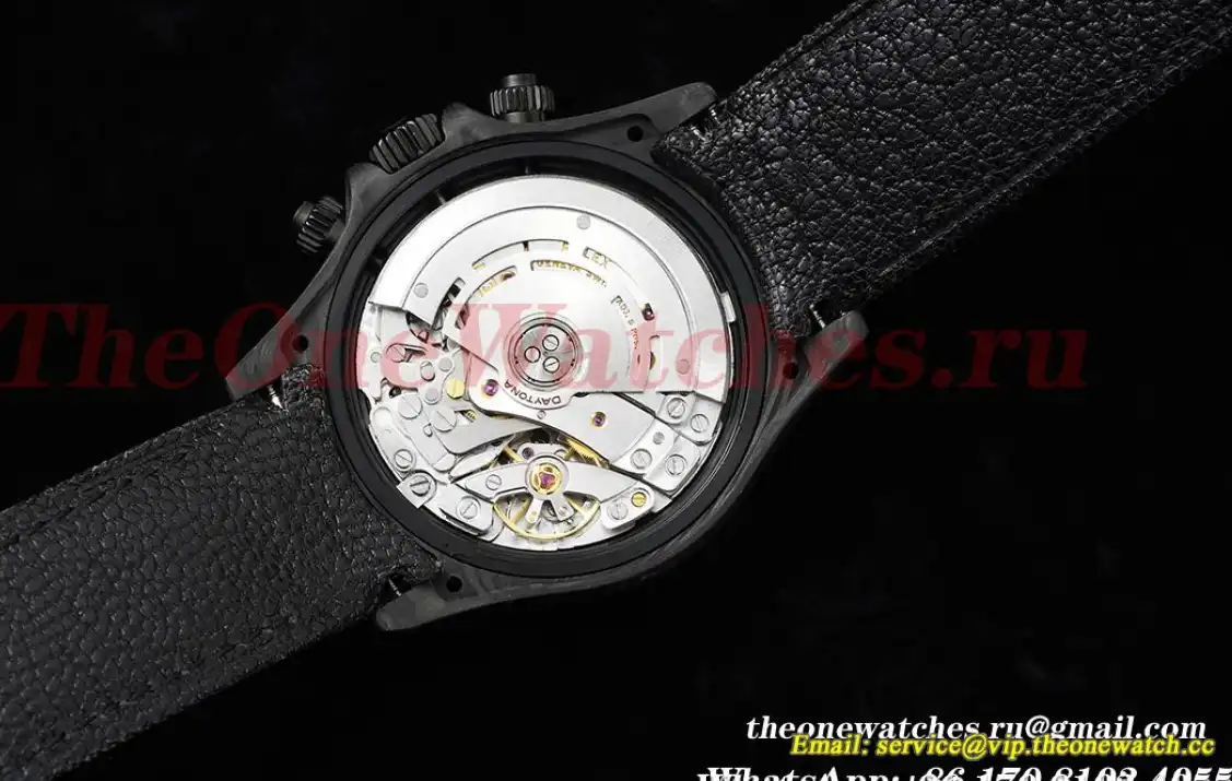 Daytona DIW 40mm Carbon NY Black White Dial QF SA4130