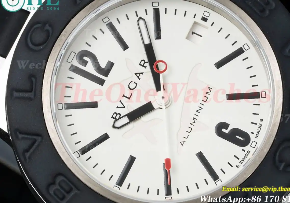 Bvlgari 103539 40mm Aluminum RU White dial BVF A2892