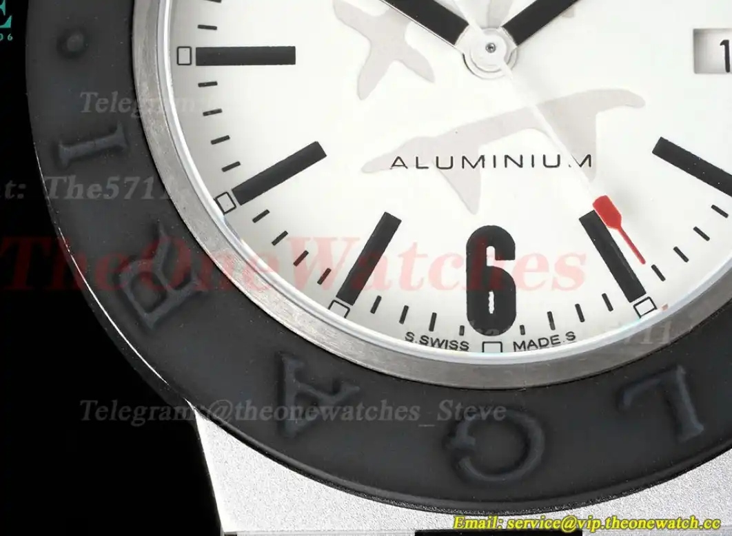 Bvlgari 103539 40mm Aluminum RU White dial BVF A2892