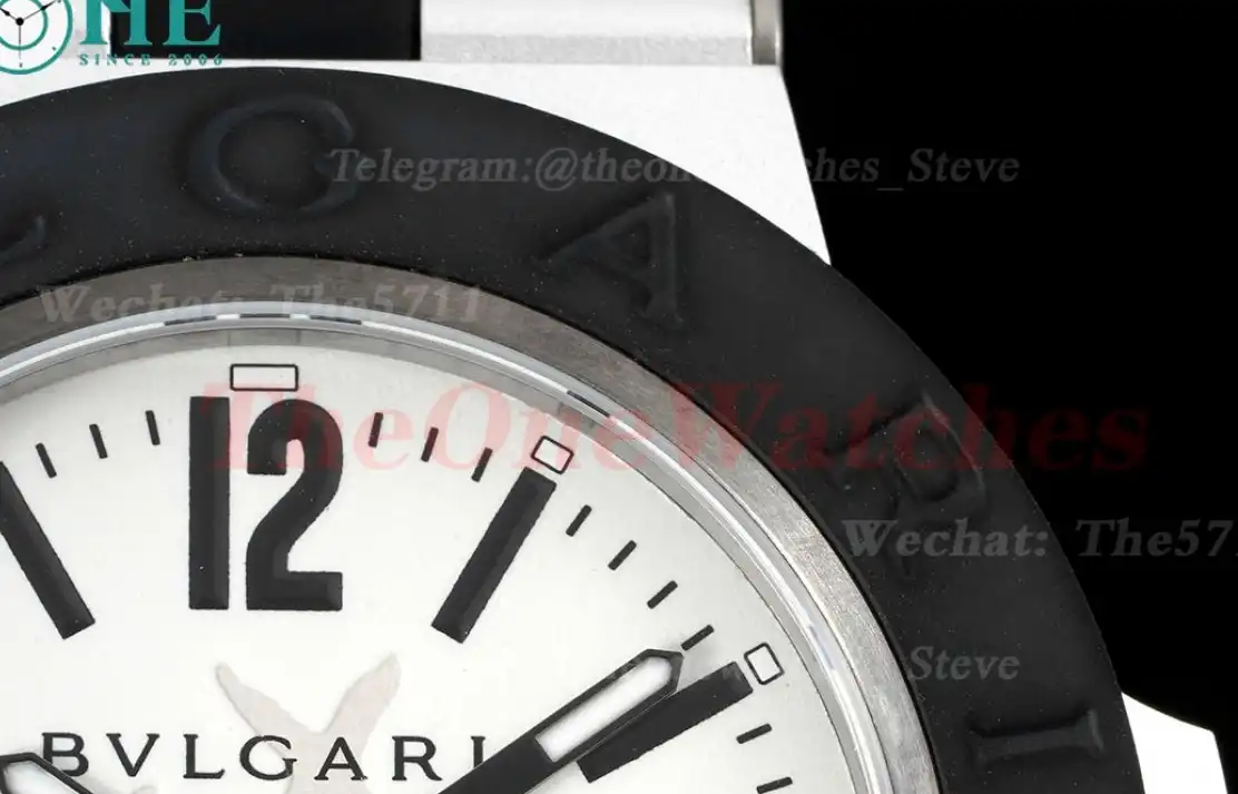 Bvlgari 103539 40mm Aluminum RU White dial BVF A2892