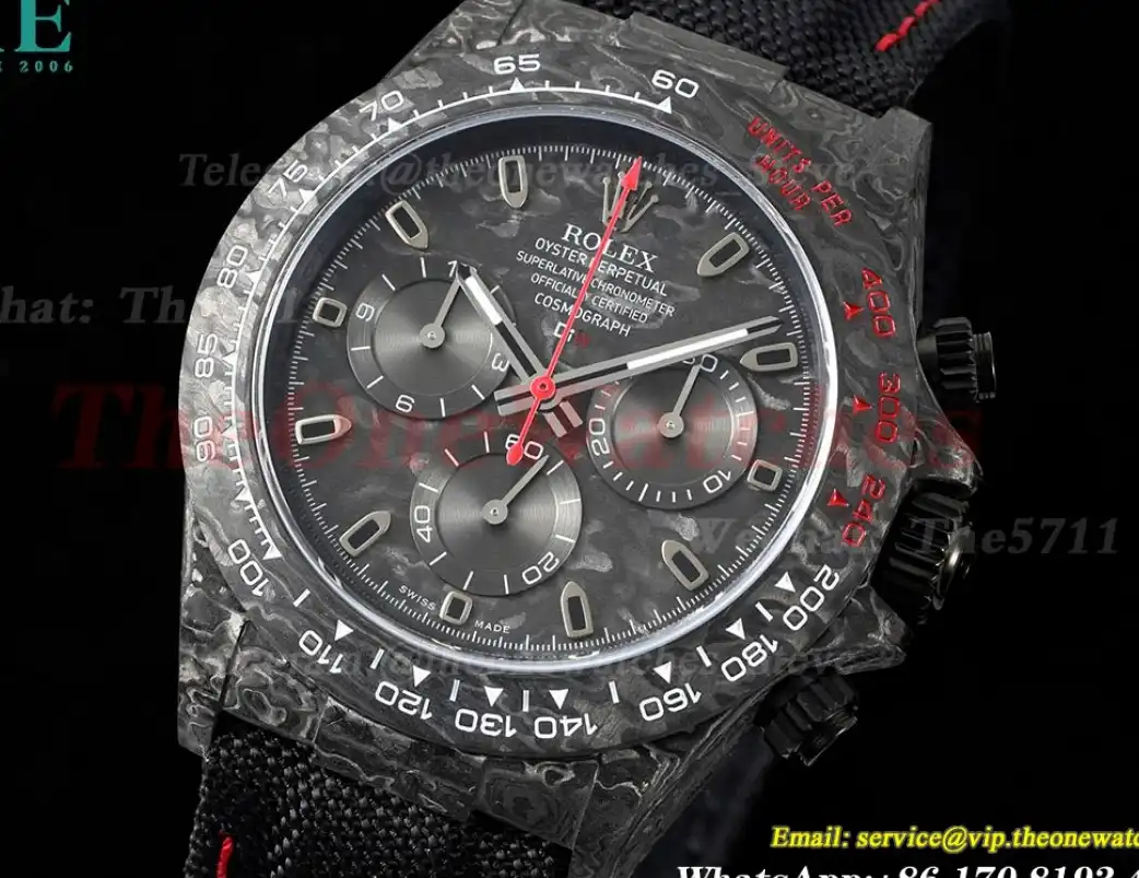 Daytona DIW 40mm Carbon NY Black Red QF SA4130