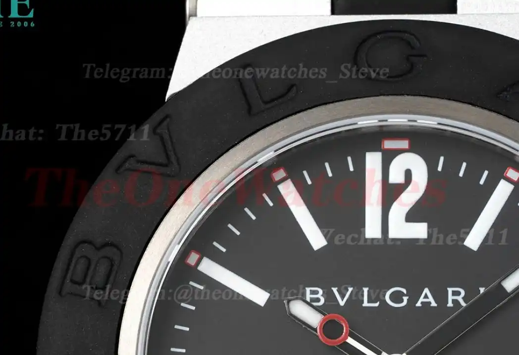 Bvlgari 103445 40mm Aluminum RU Black dial BVF A2892