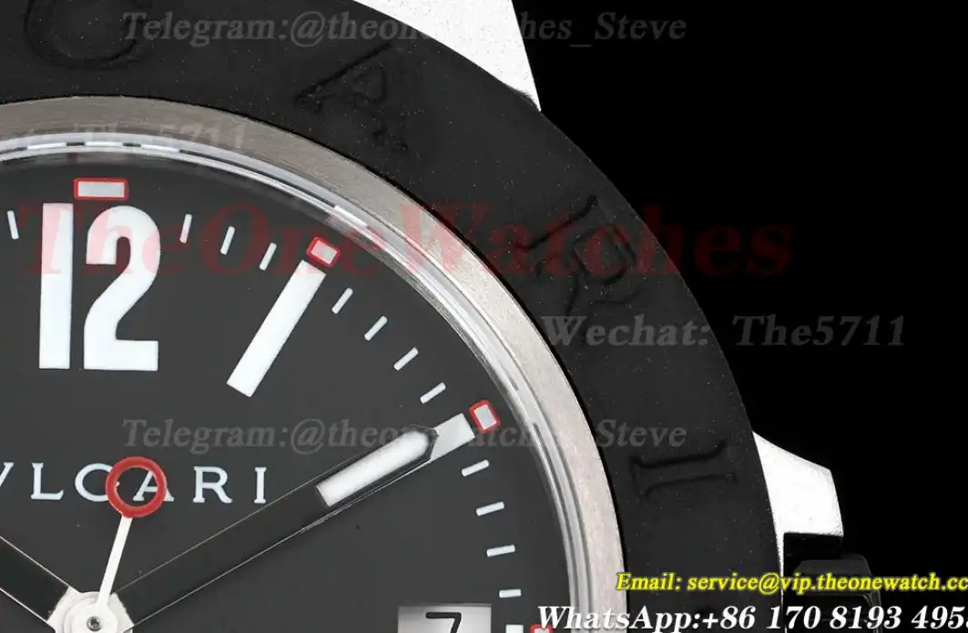 Bvlgari 103445 40mm Aluminum RU Black dial BVF A2892