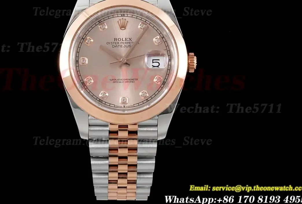 Datejust 126301 41mm Jubilee 904L SS RG RG Dia King VR3235