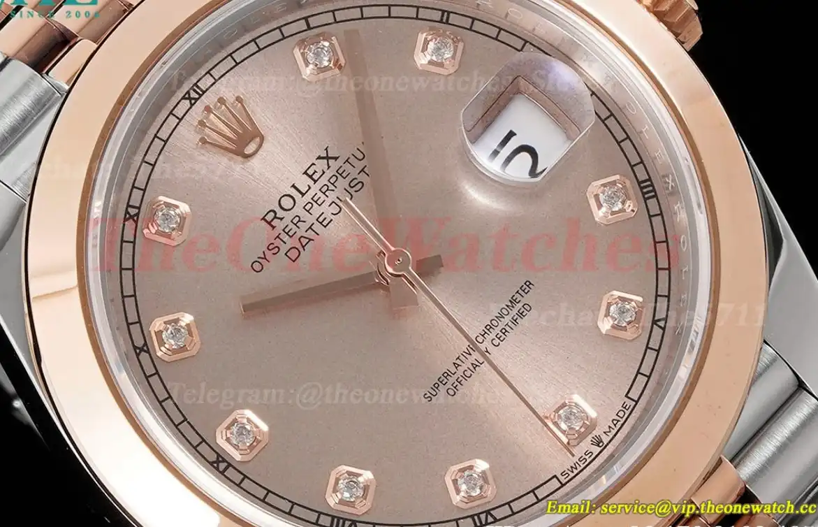 Datejust 126301 41mm Jubilee 904L SS RG RG Dia King VR3235