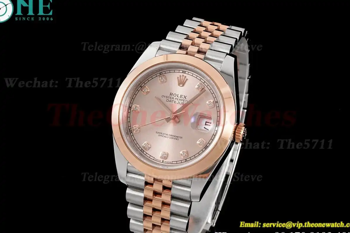 Datejust 126301 41mm Jubilee 904L SS RG RG Dia King VR3235