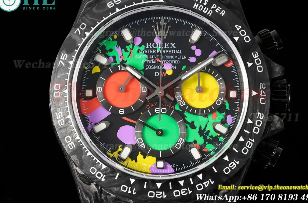 Daytona DIW 40mm Carbon NY Colorful Graffiti Dial QF SA4130