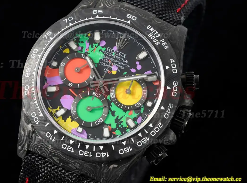 Daytona DIW 40mm Carbon NY Colorful Graffiti Dial QF SA4130