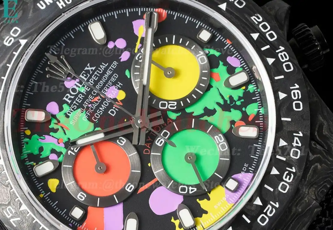 Daytona DIW 40mm Carbon NY Colorful Graffiti Dial QF SA4130