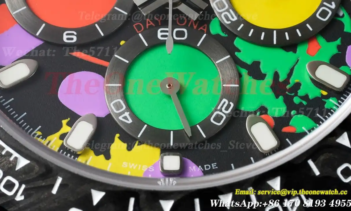 Daytona DIW 40mm Carbon NY Colorful Graffiti Dial QF SA4130