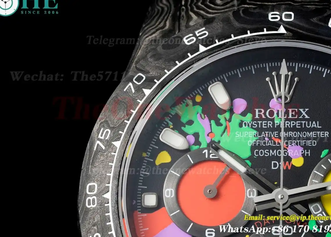 Daytona DIW 40mm Carbon NY Colorful Graffiti Dial QF SA4130