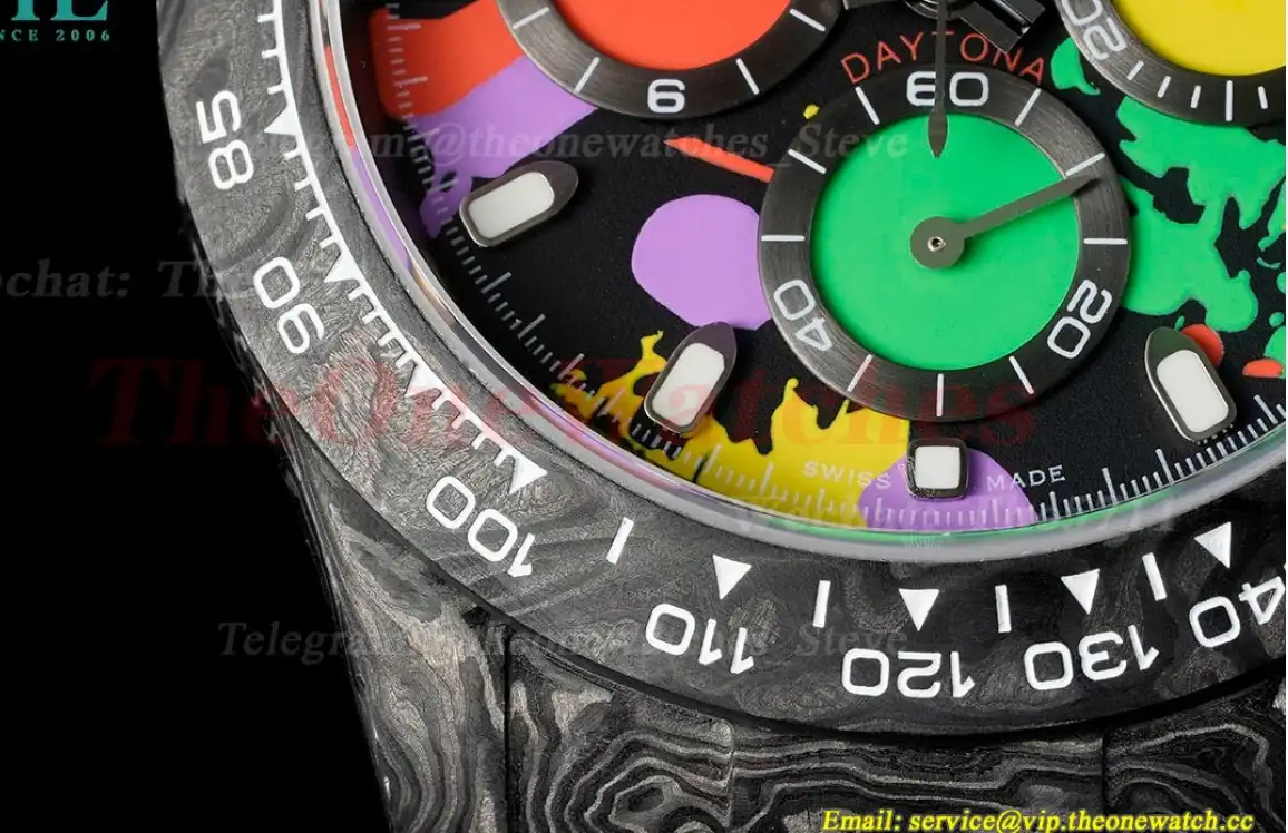 Daytona DIW 40mm Carbon NY Colorful Graffiti Dial QF SA4130