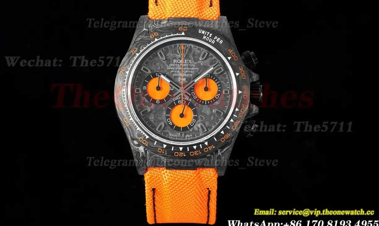 Daytona DIW 40mm Carbon NY Black Orange QF SA4130