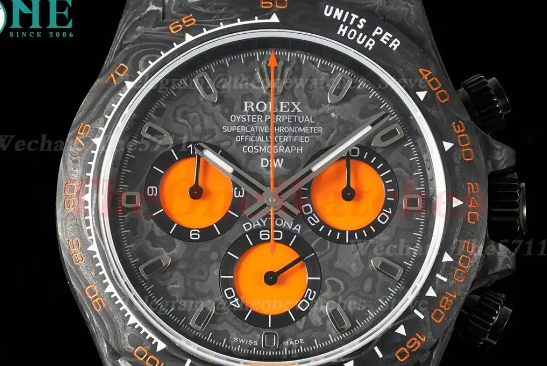 Daytona DIW 40mm Carbon NY Black Orange QF SA4130