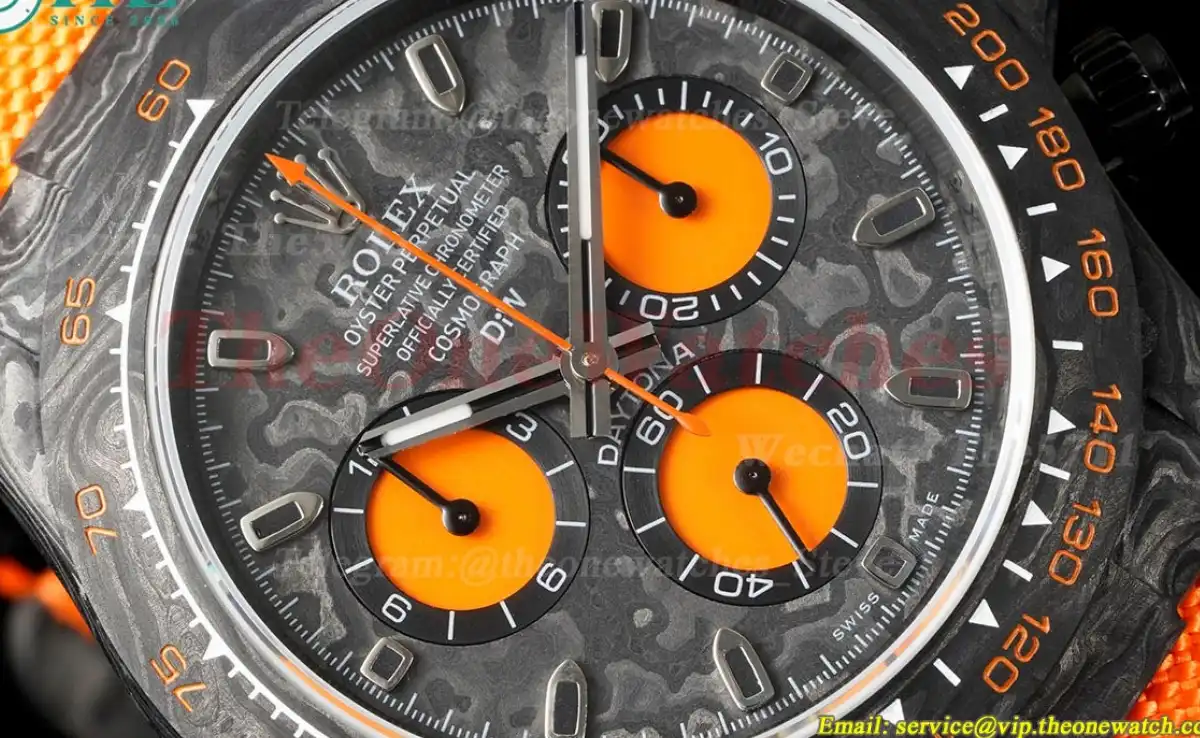 Daytona DIW 40mm Carbon NY Black Orange QF SA4130