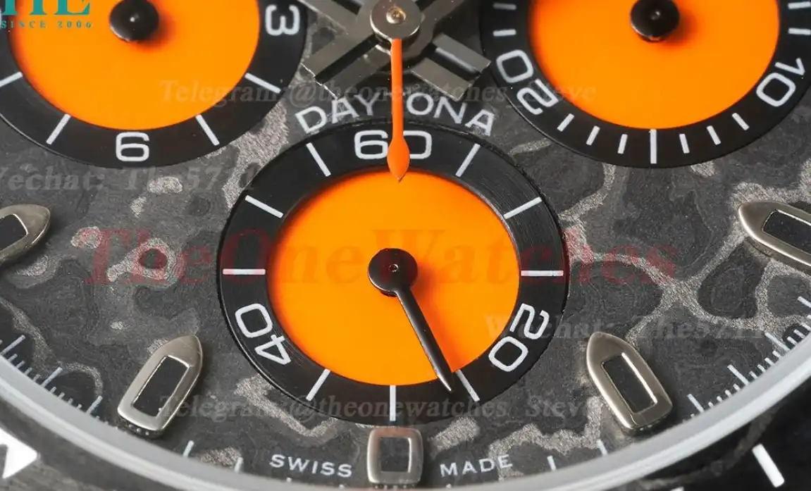 Daytona DIW 40mm Carbon NY Black Orange QF SA4130