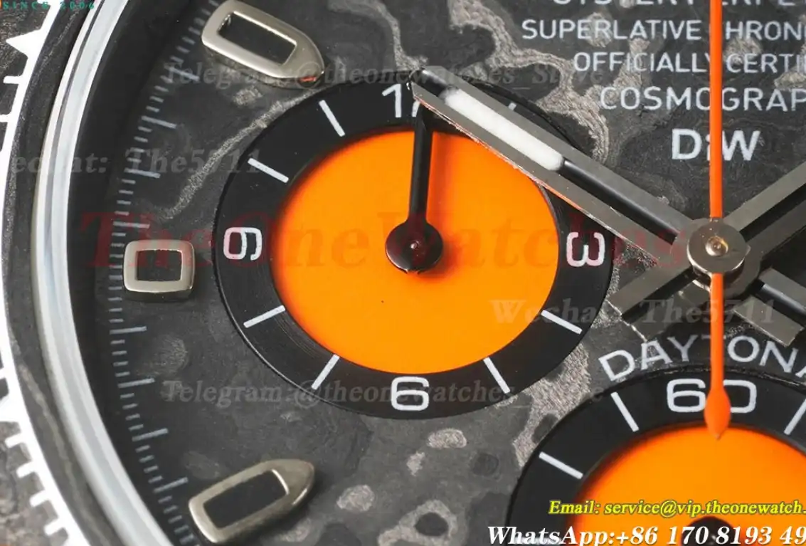 Daytona DIW 40mm Carbon NY Black Orange QF SA4130