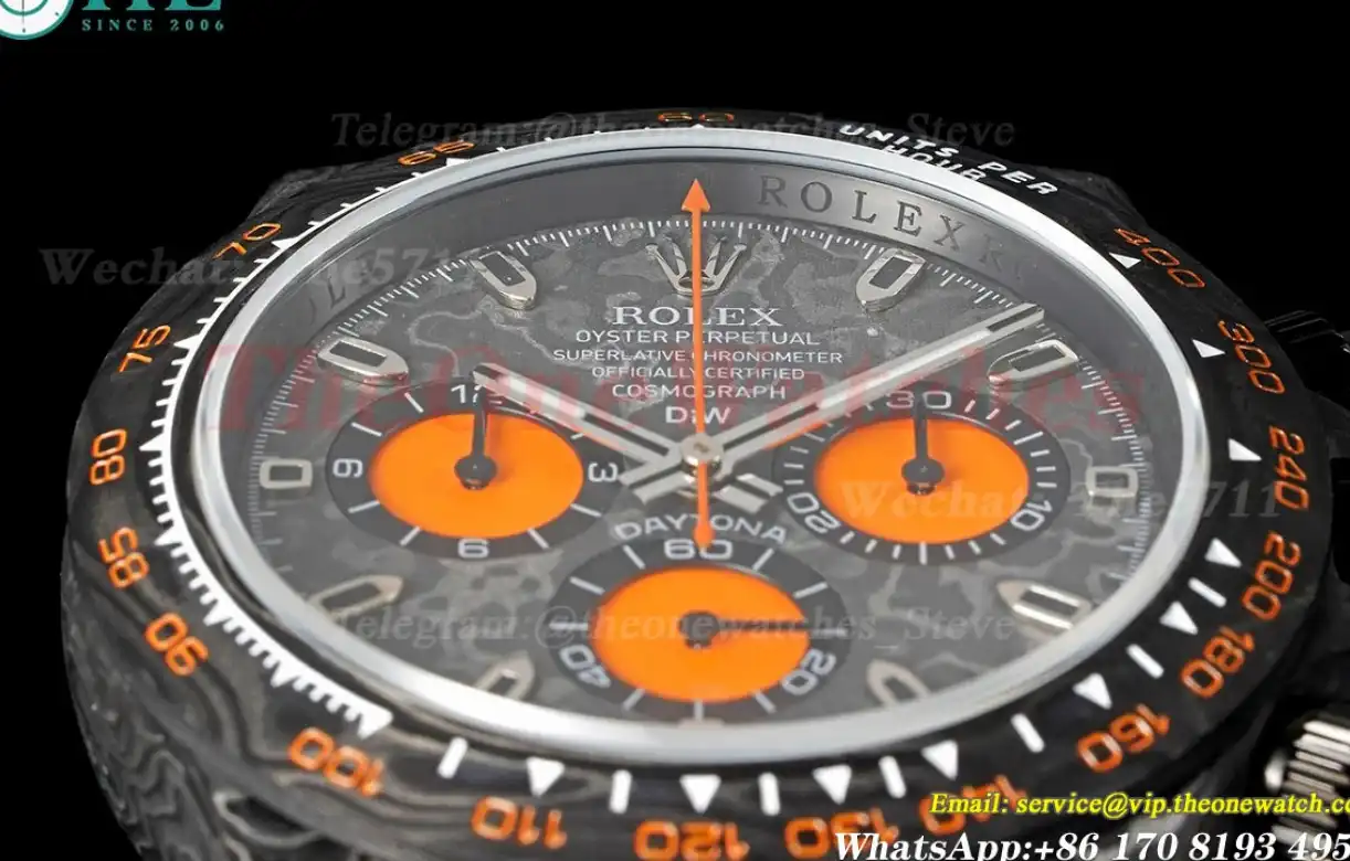 Daytona DIW 40mm Carbon NY Black Orange QF SA4130