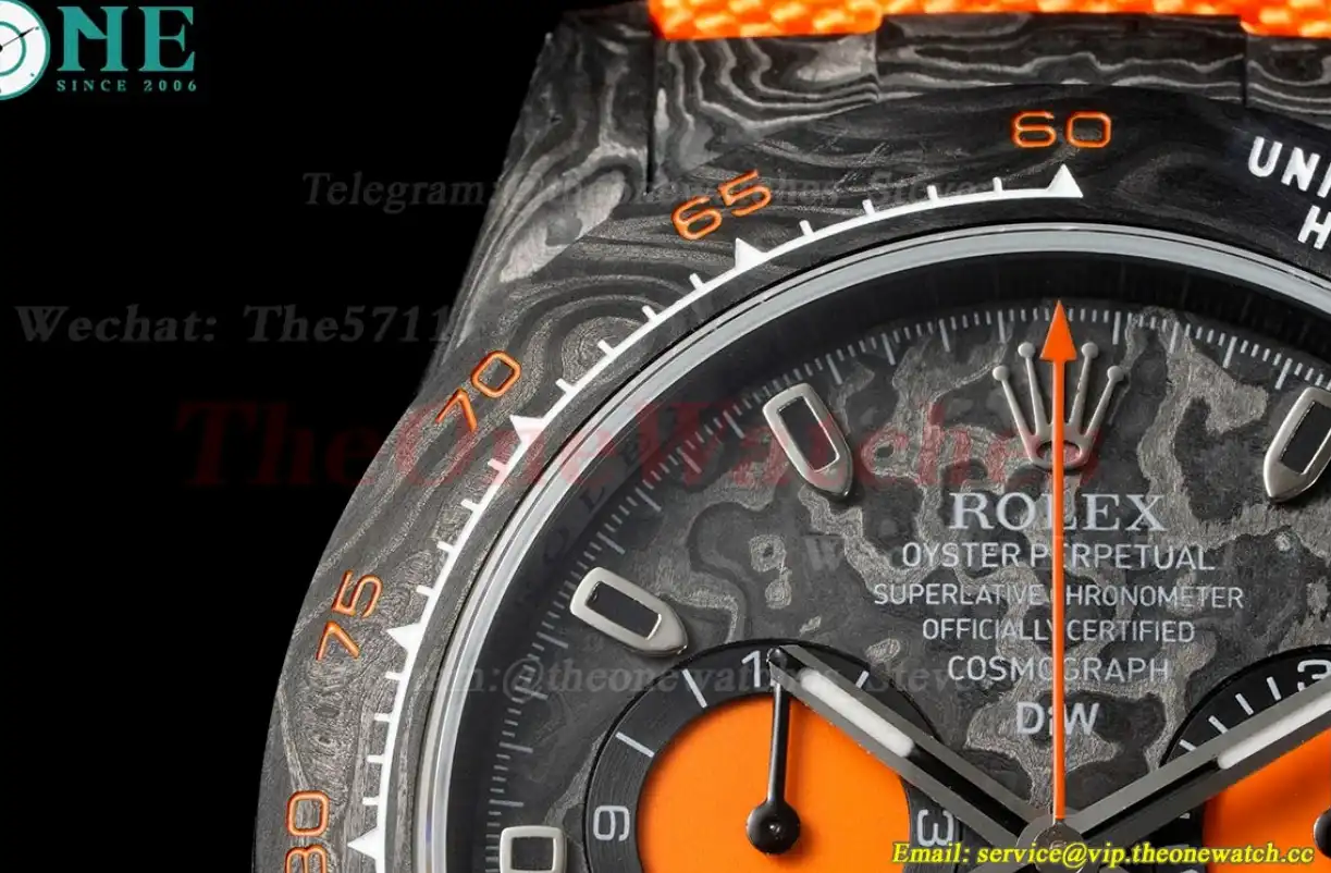 Daytona DIW 40mm Carbon NY Black Orange QF SA4130