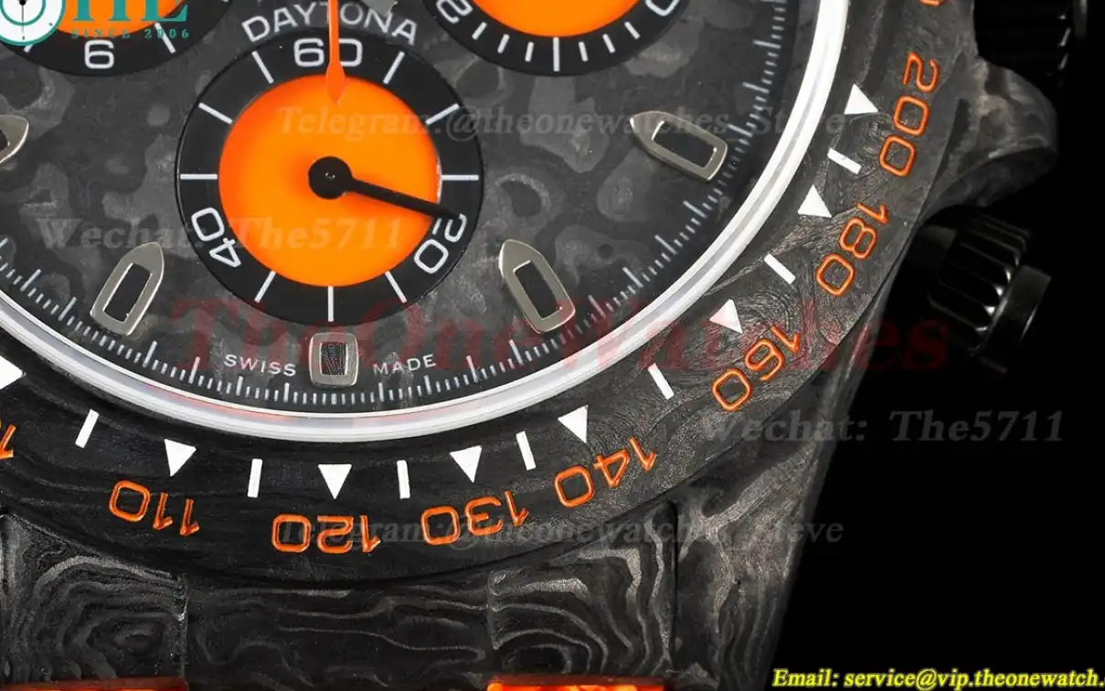 Daytona DIW 40mm Carbon NY Black Orange QF SA4130