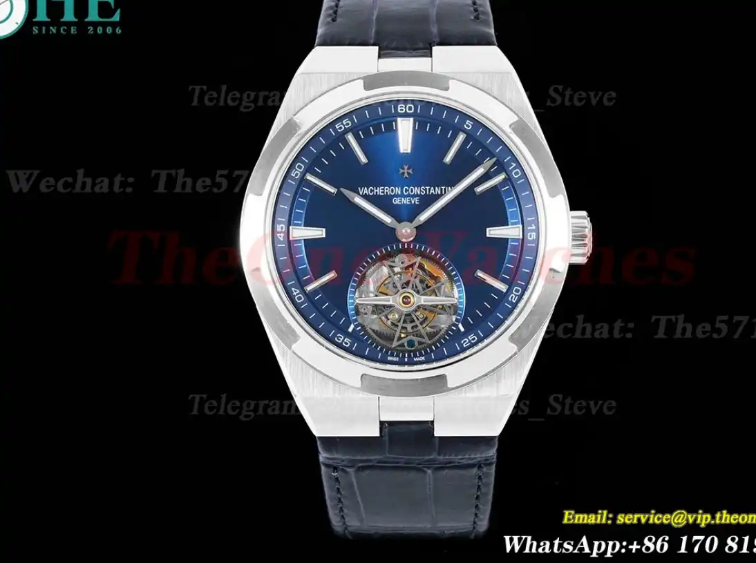 Overseas ref 6000V SS LE Blue Stk BBR Tourbillon