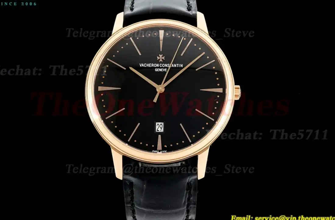 Patrimony Date RG LE Black Stk PPF MY9015