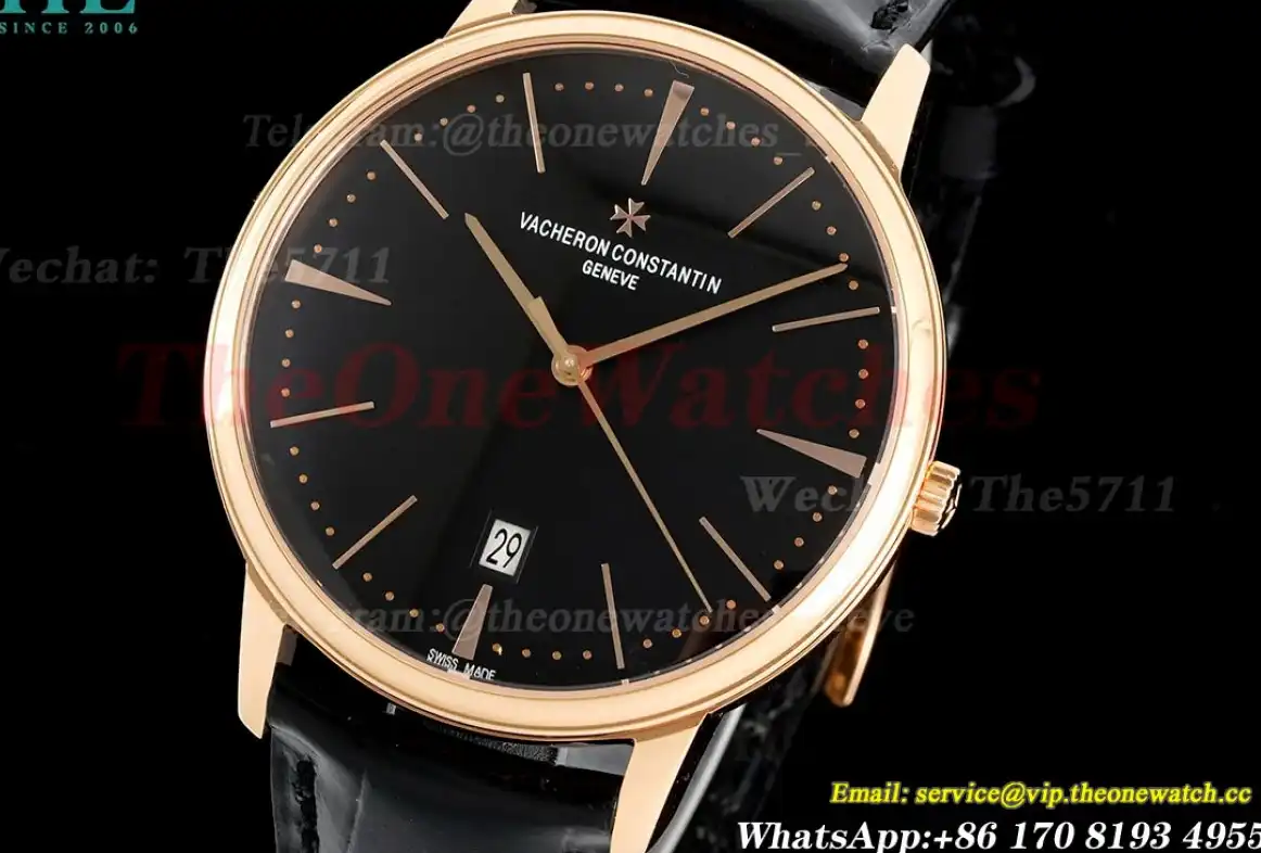 Patrimony Date RG LE Black Stk PPF MY9015