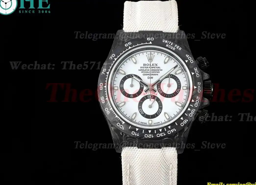 Daytona DIW 40mm Carbon NY White Dial QF SA4130