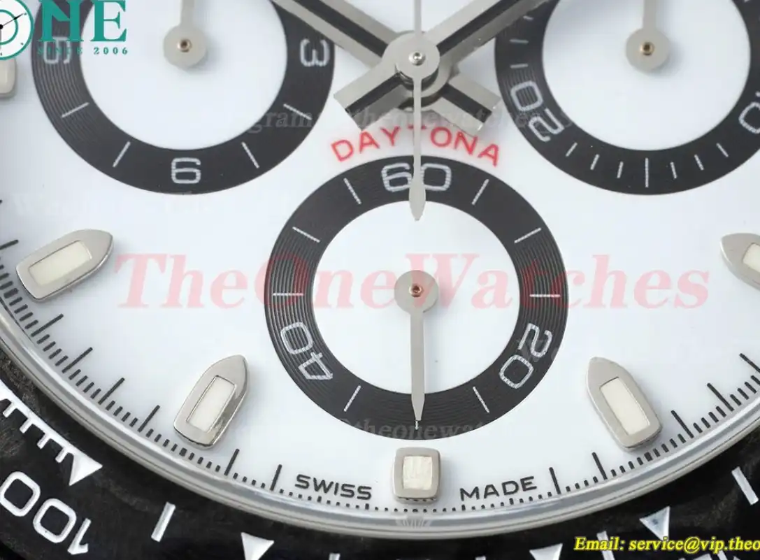 Daytona DIW 40mm Carbon NY White Dial QF SA4130