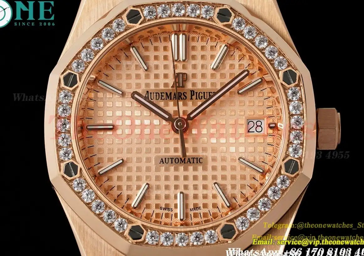 Audemars Piguet - Royal Oak 15451 37mm Dia RG RG Gold Dial IPF SA3120 Super Clone