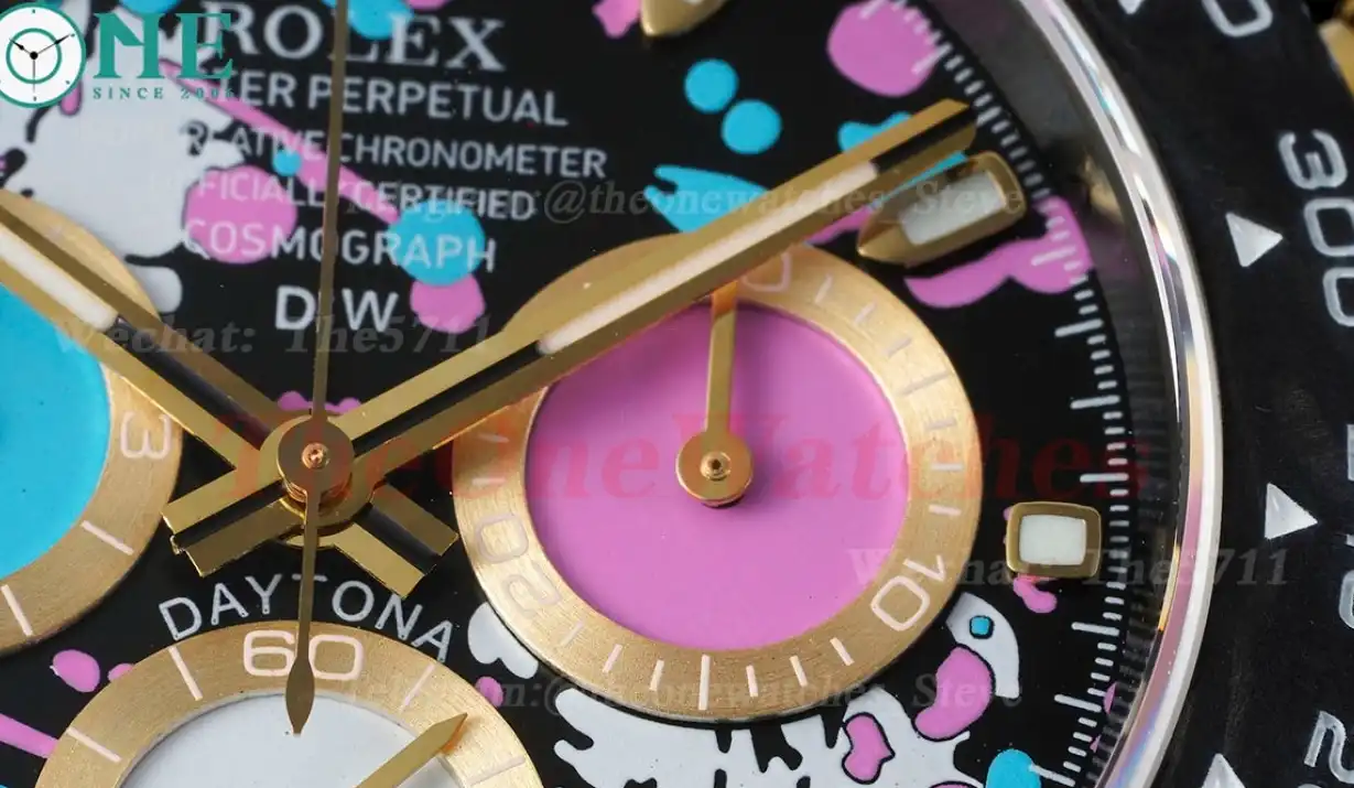 Daytona DIW 40mm Carbon NY Pink Graffiti Dial QF SA4130