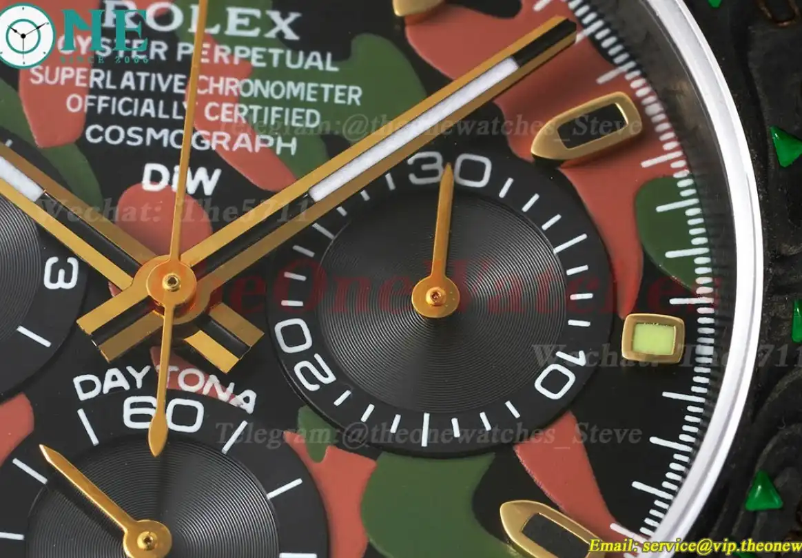 Daytona DIW 40mm Carbon NY Camo Green Dial QF SA4130