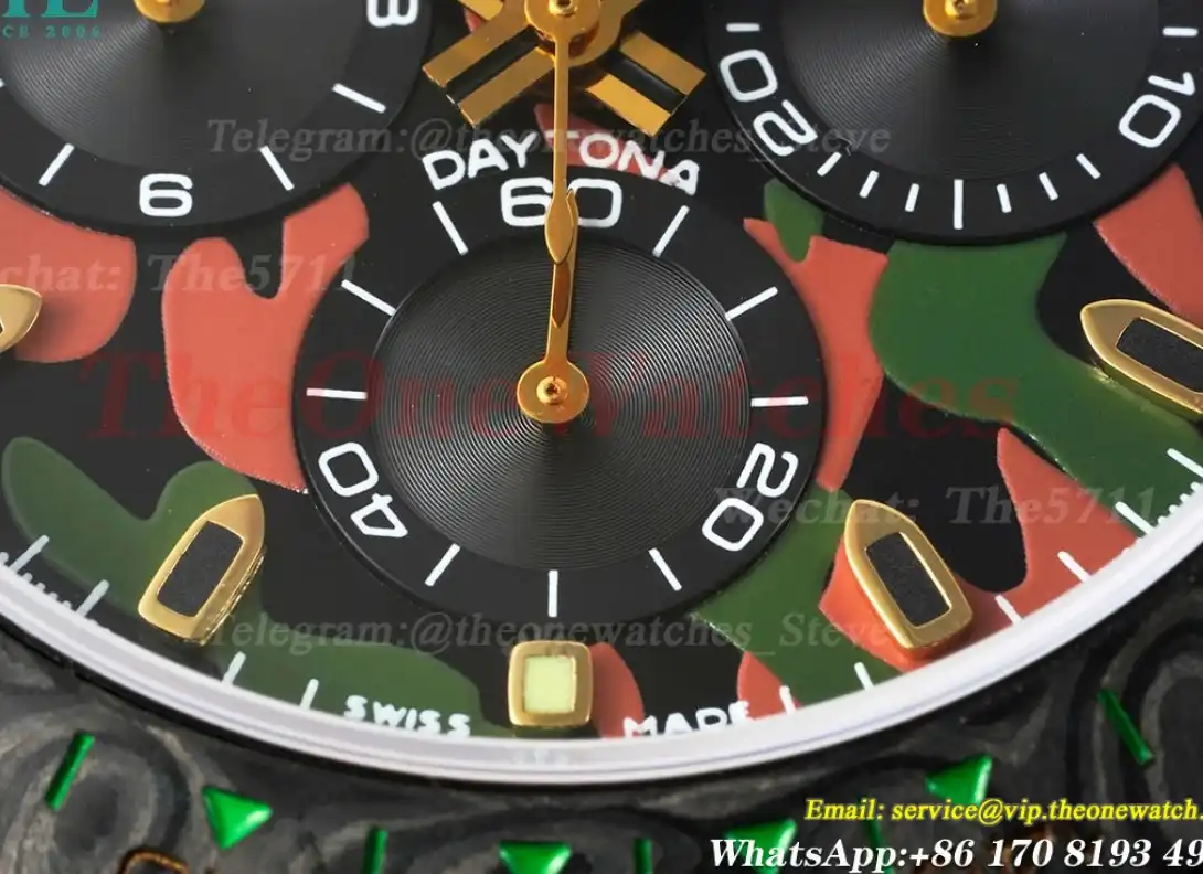 Daytona DIW 40mm Carbon NY Camo Green Dial QF SA4130