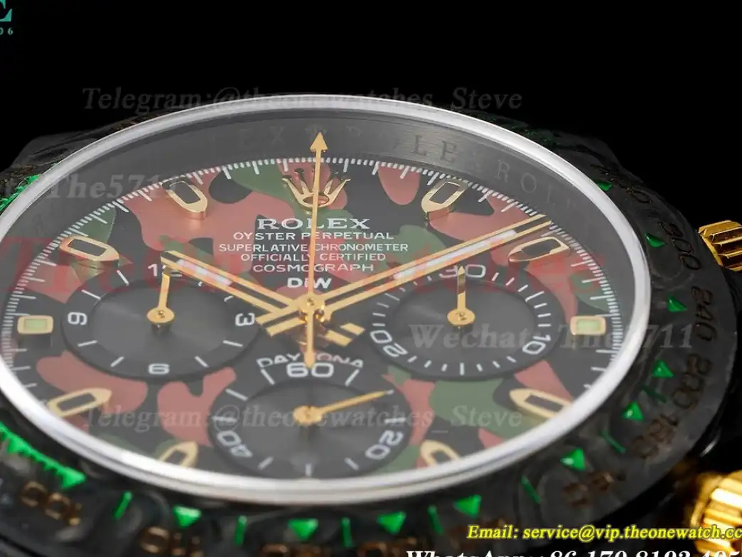 Daytona DIW 40mm Carbon NY Camo Green Dial QF SA4130