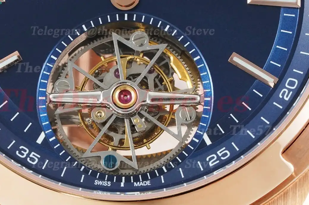 Overseas ref 6000V RG RG Blue Stk BBR Tourbillon