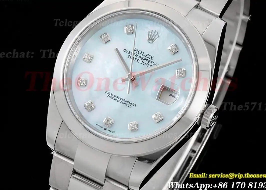 Datejust 126300 41mm Oyster 904L SS SS Mop Dial King VR3235