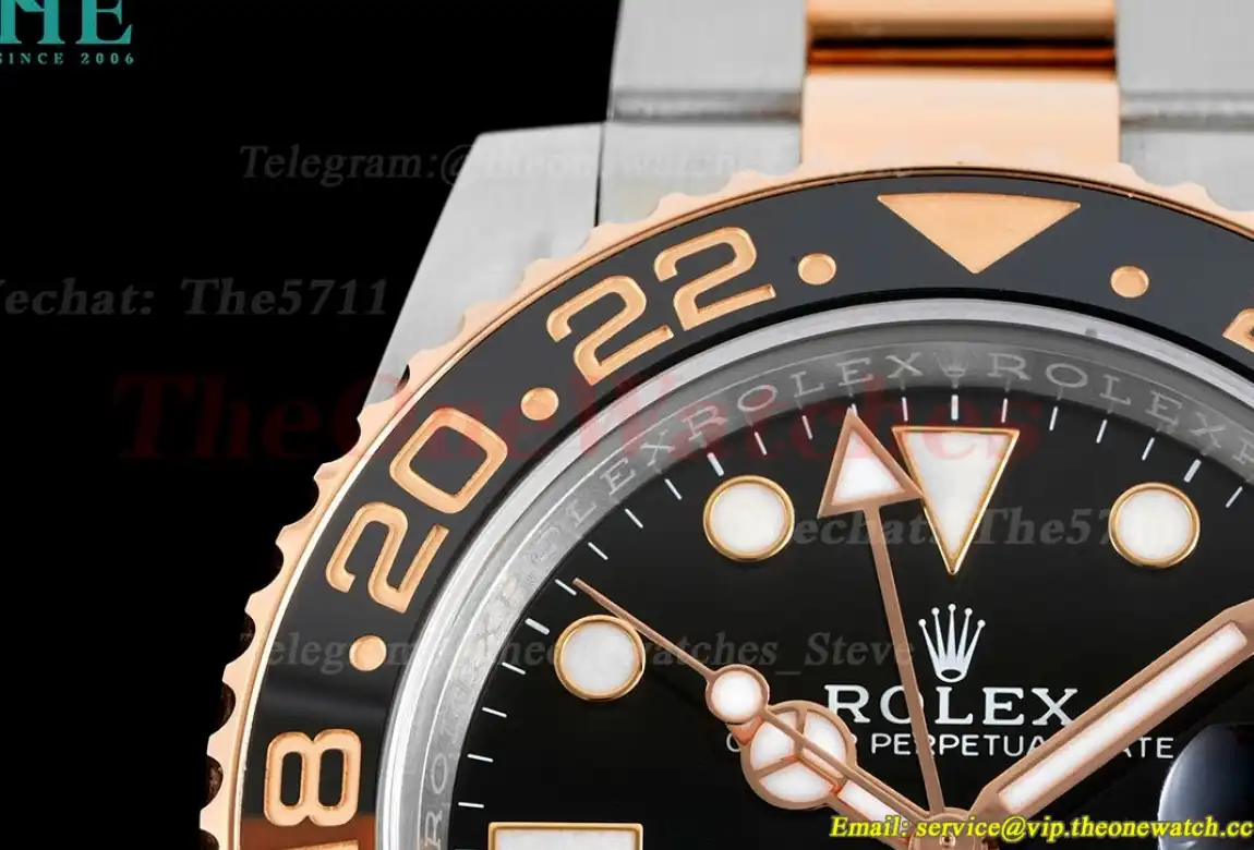 GMT II 126711 CHNR Rootbeer Oys 904L SS RG Blk CLEAN VR3186